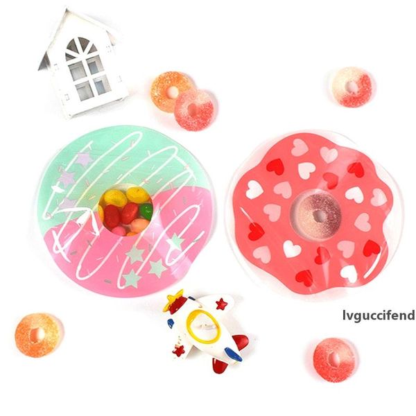 

20pcs/lot doughnut zipper bag candy bag net red cute biscuit self sealing