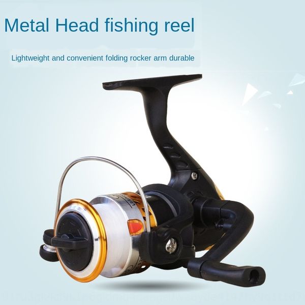 

metal head spinning wheel wheel 200 fold handle belt fishing line steel wire fishing line wire cixi sea pole handwheel