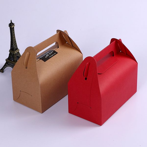 

creative portable boxes medium egg-yolk cookie handle wrappers mousse packaging takeaway wholesale fqfgs