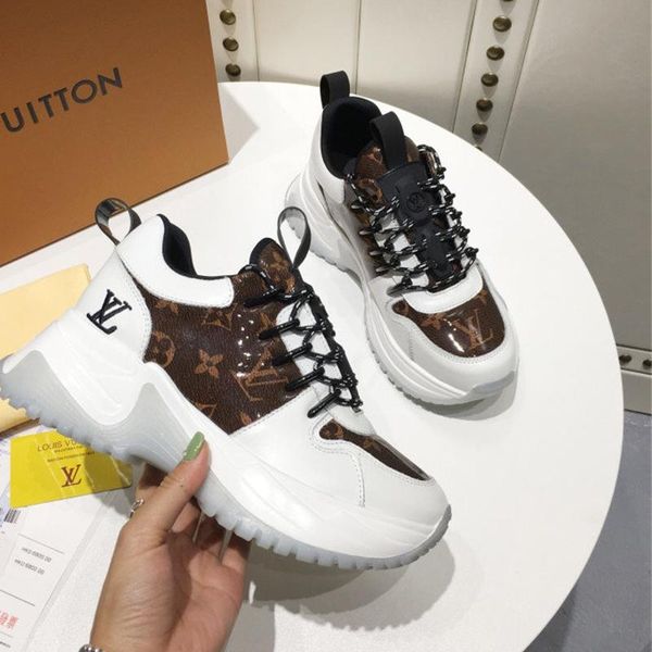 

designer luxury women's casual fashion shoes, women's outdoor casual shoes, leather material, original box 036, Black