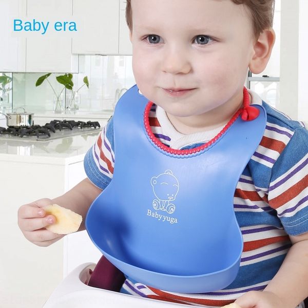 

era large baby plastic children's pocket baby waterproof soft bib plastic bib dining clothes