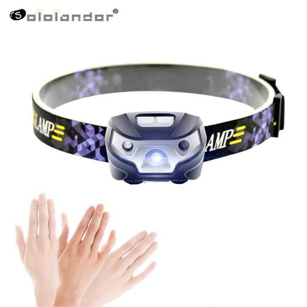 

sololandor powerfull фара xpe led фара тело датчик движения головы кемпинг факел 4 режима свет лампа с