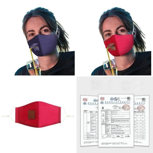 

straw mask new design face mask 2 layers of pure cotton pu material washable solid color mask xd23614 hitnf lyhpshop