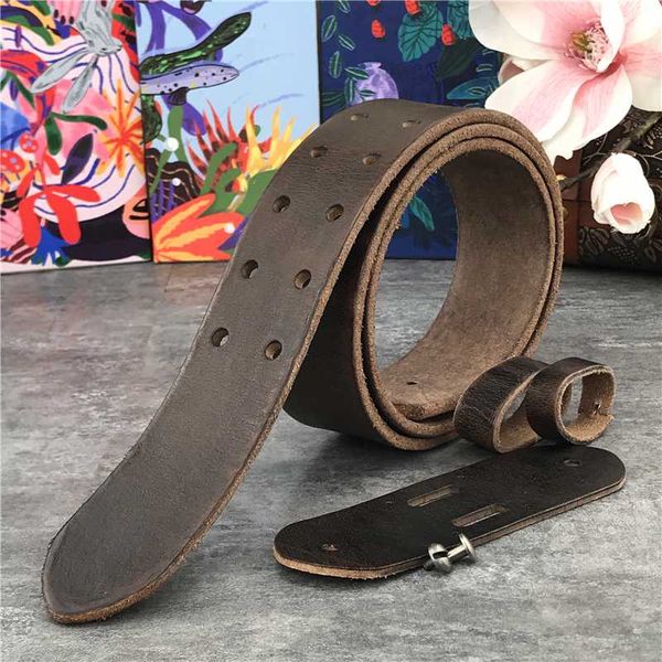 

43mm wide double buckle belt leather belts without buckles men belt ceinture mens leather belts without buckles jeans sp18, Black;brown