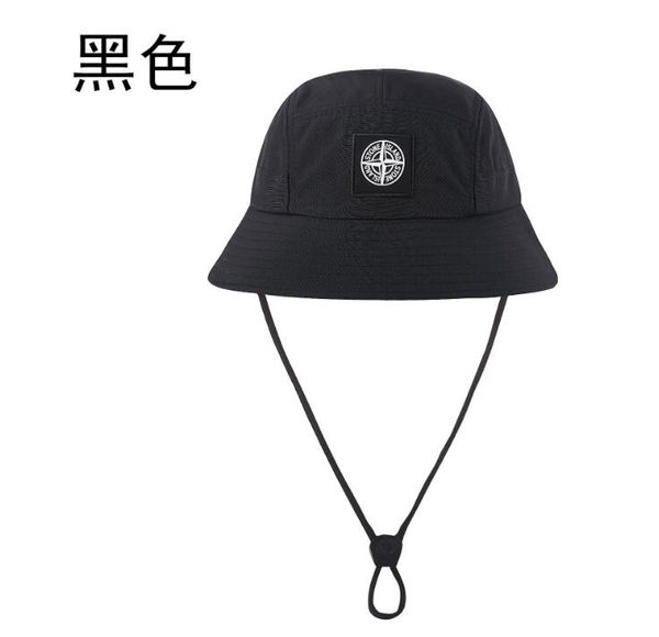 

fashion classic high-quality bucket hat brand bowler cap summer men women outdoor sports sunshade leisure elastic rope fisherman hats, Blue;gray
