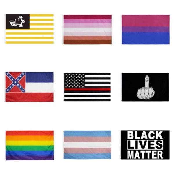 

100pcs confederate flag usa presidential election flags trump flag g483 us campaign slogan banner festival party#846