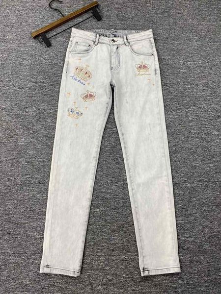 

JA600299 Fashion Men's Jeans 2020 Runway European Design party style Men's Clothing, Blue