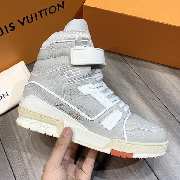 

trainer sneaker mid -mens shoes new arrival luxury vintage design footwears lace -up plus size casual men boots scarpe sportive da uomo