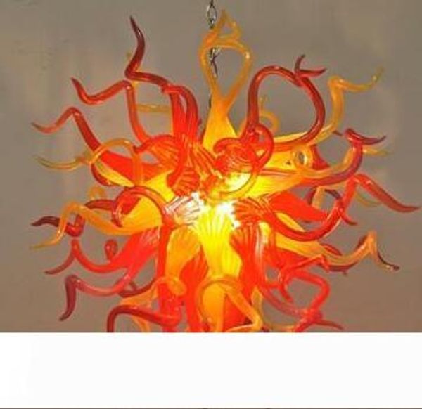 

led modern chandelier flower design mini glass art chain pendant lamp handmade blown glass chandelier lighting fixtures