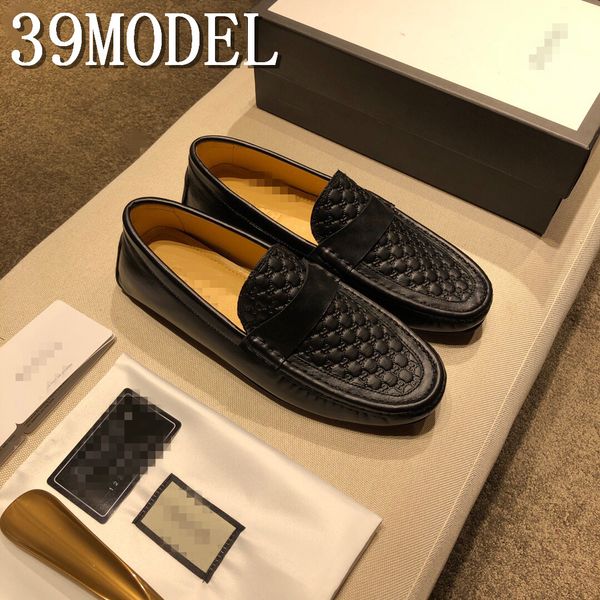 

luxurious diamond men slipper mules backless loafers men leather shoes retro flat heel party slippers slip on shoes chaussure homme, Black