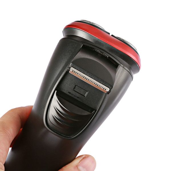

2016 km 9013 rechargeable electric washable razor three blade rotary beard shaver for men face care hairclippers2011 aamrk