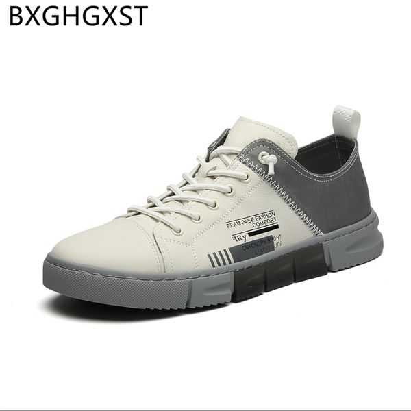 

designer shoes men 2020 white men shoes loafers italian genuine leather fashion slip on leather sneakers ayakkabi buty, Black