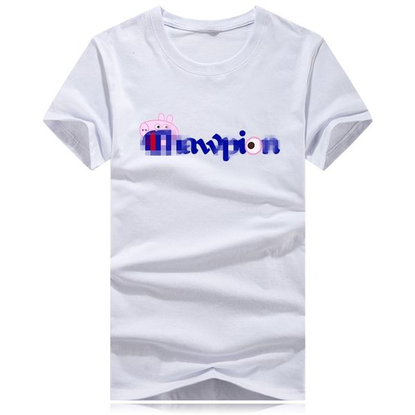 

20ss cham pion mens designer t shirt fashion paris men women couples casual t shirt black white stylist shirts size s-4xl
