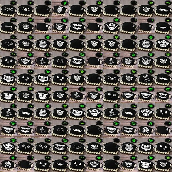 

breathable grimace skeleton face cover glow in the dark tactical face mask skeleton masks breathable grimace lipwb xhlight