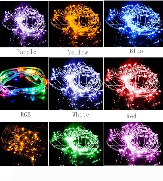 

50шт 10m 100led водонепроницаемая usb led медный провод струнные праздник фея огни для рождественской вечеринки свадебные украшения светодио