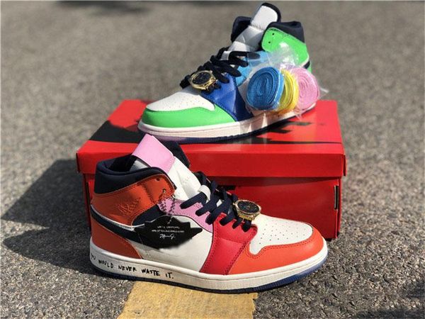 

2020 infant 1 mid x melody ehsani fearless kids basketball shoes fearless athletic children sports sneakers, Black;red