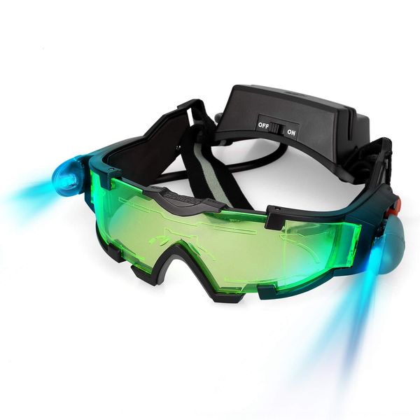 

children's windproof night vision sand-proof dustproof impact-resistant goggles skiing riding night vision goggles with lights