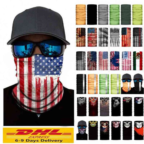 

сша со унисекс волшебное headwear шеи задействуя шарф велосипеда шлема мотоцикла пыли маска бандана шарф многофункциональный спорта на откры, Black