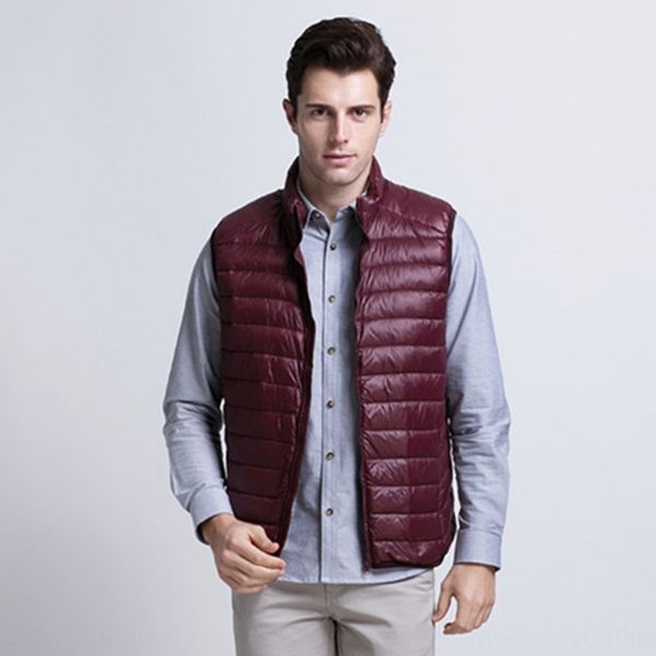 

2019 new lightweight jacketvest jacket down vest men's down jacket men's plus size, Black