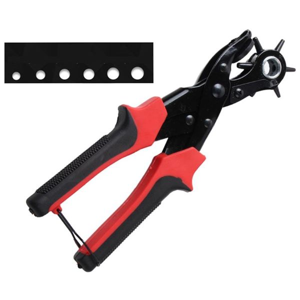 

multifunctional elliptical hole belt puncher durable upgraded round hole 60 # steel circlip punch vigorously belt pvc bag