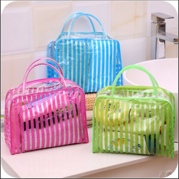 

large wash storage pvc waterproof swimming beach storage cosmetic bag portable thickened wash bag straight