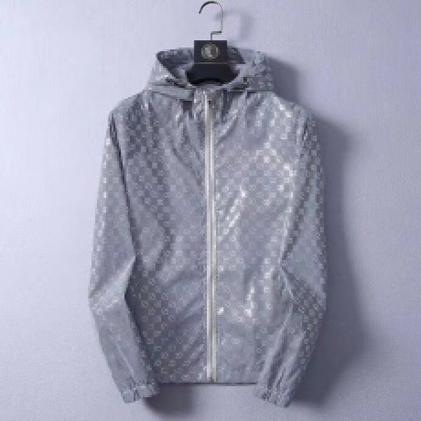 

beliebte herren dünne freizeitjacke herbst neue hoodie jacke reflektierendes material doppelschicht stoff trend front mode wild, cool, cool, Black;brown