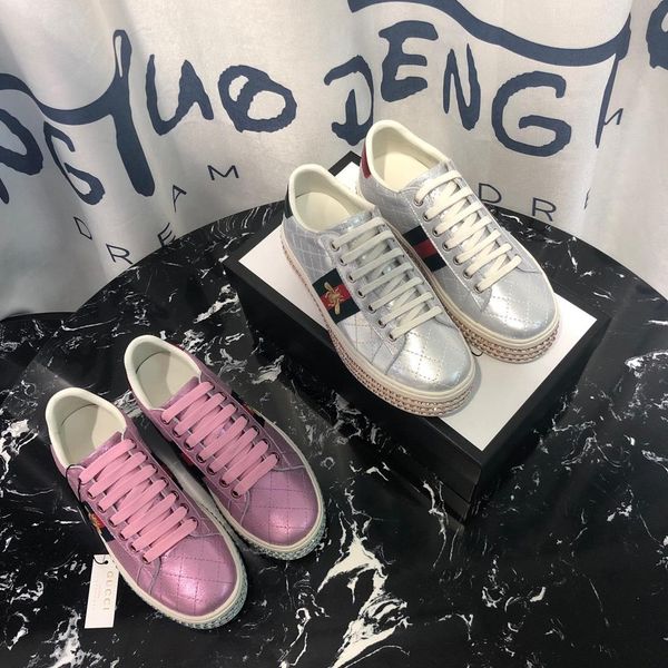 

2020d new trend leather casual shoes men and women outdoor sports shoes fashion wild party couple sponge cake shoes, size 35-41, Black