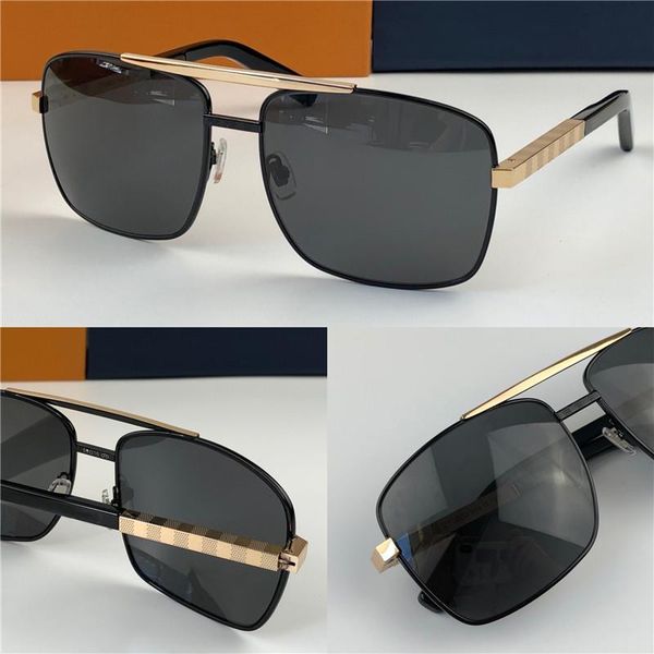 

popular classic men outdoor sunglasses 0259 attitude gold square design frame uv400 protection eyewear vintage summer style 0260, White;black