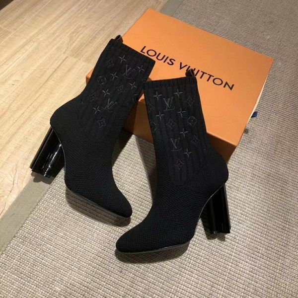 

2020 new listing embroidery pattern womens fashion boots,personality designer womens roman boots casual high heel boots size 35-41 0015, Black
