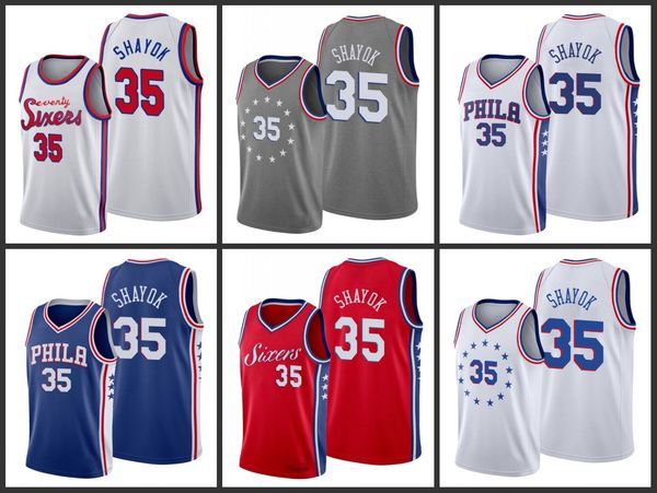 

philadelphia 76ers marial shayok men city basketball jersey, Black