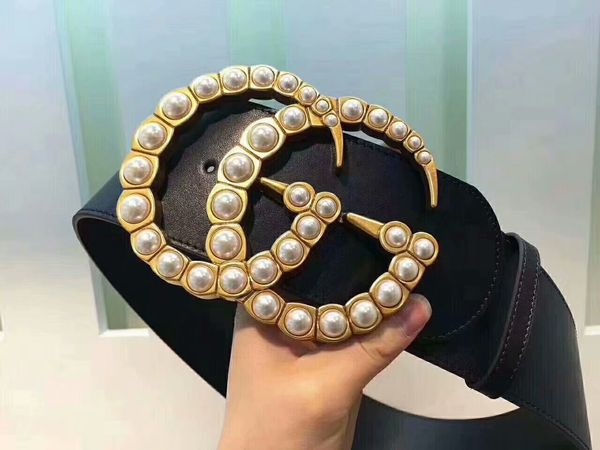 

2020 noble women pearl femininity belt buckle design width 7cm woman#160;luxury designer#160;brand 1g belt 1g leather, Blue;purple