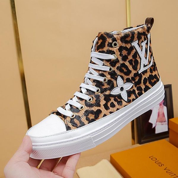 

men shoes with origin box fashion classic outdoor walking shoes stellar sneaker boot sports high plus size lace -up men boot
