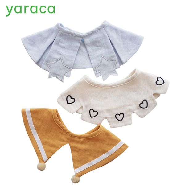 

3 pcs baby bibs for feeding soft cotton muslin bandana bibs for children cute kids scarf breathable apron for boys girls y200710