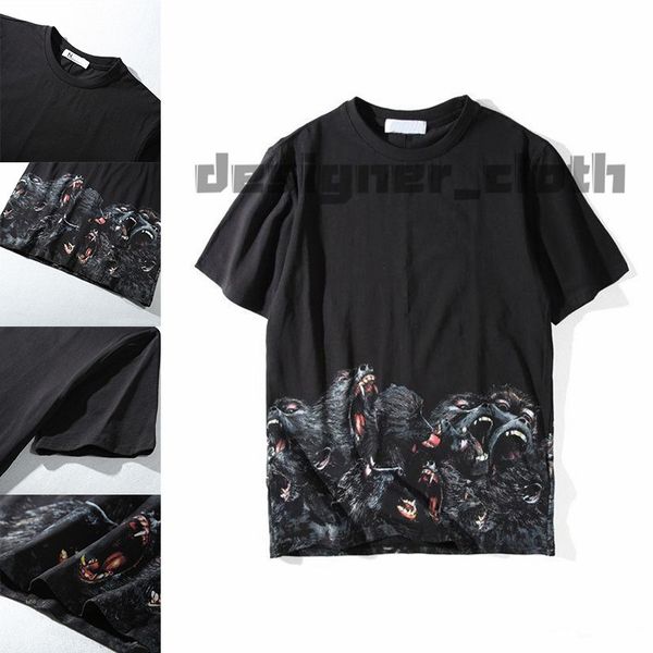 

20ss mens stylist t shirt mens clothing 3d orangutans summer t shirt hip hop men women short sleeve asian size s-xxl, White;black