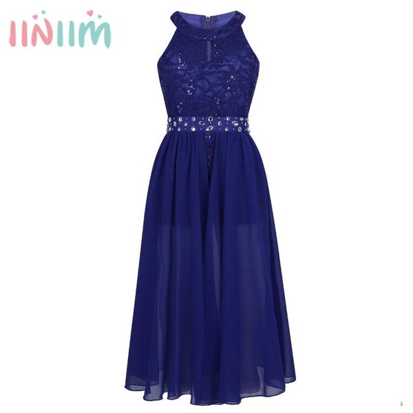 

iiniim elegant girls clothing sleeveless floral lace rhinestone romper dress school dancewear gymnastics leotard dance dress, Red;yellow