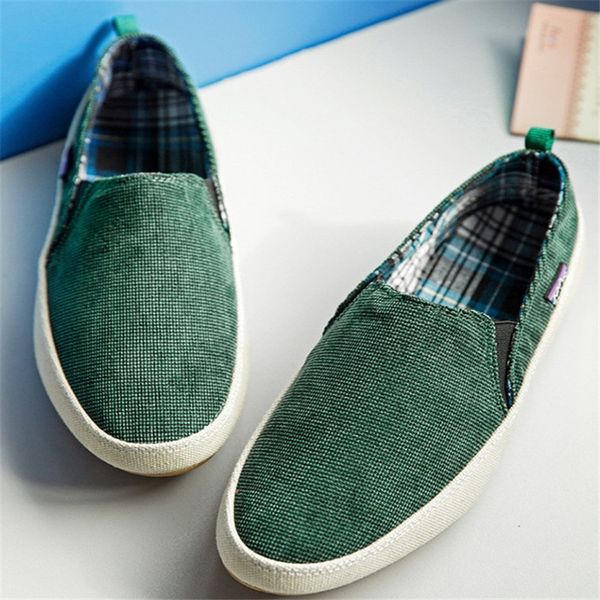 

2020 new breathable casual men's shoes old beijing cloth non-slip canvas shoes summer leisure flat wicking movement, Black