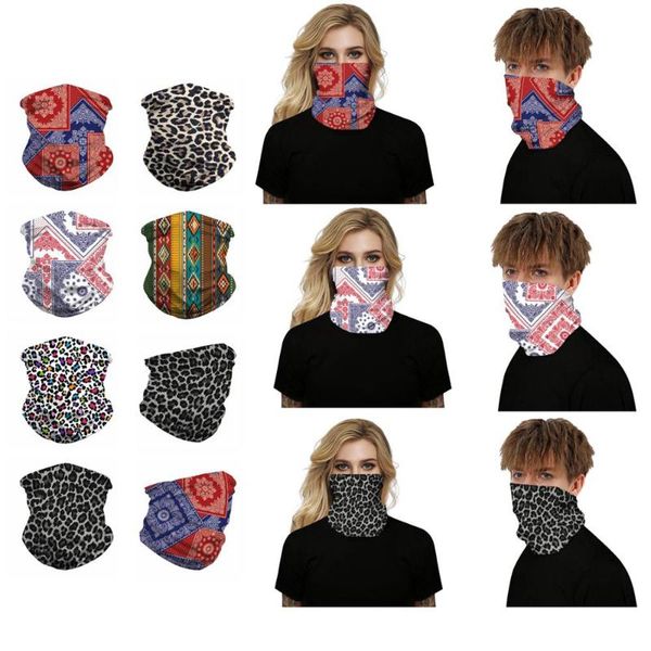 

new multi-function flower pattern face neck gaiter balaclava bandana face tube headband scarf headwear outdoors bandana cap, Black