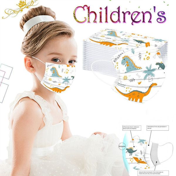 

kids children's mask disposable face mask industrial 3ply ear loop 50pc mask