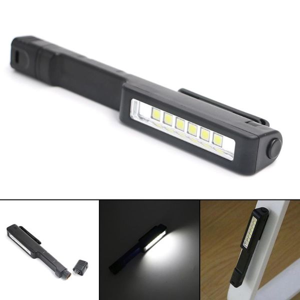 

flashlights torches 6*smd led multi-function penlight torch lamp handle work hand flash light built-in magnet