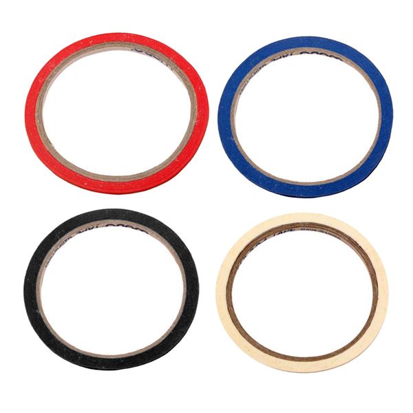 

40pcs thin draping tape 3mm whiteboard masking tape dress form tools 20m, Black