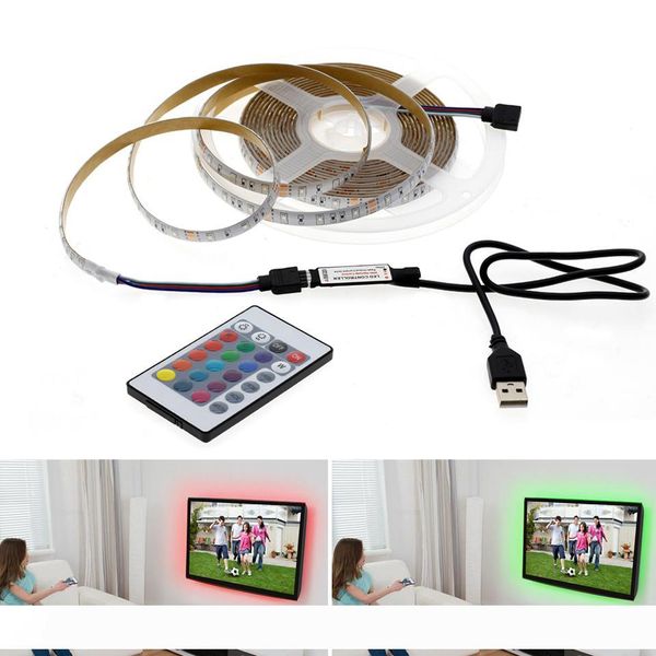 

5v usb led strip light 1m 2m 3m 4m 5m warm white white rgb led strip 2835 tv background lighting decoracion fairy lights