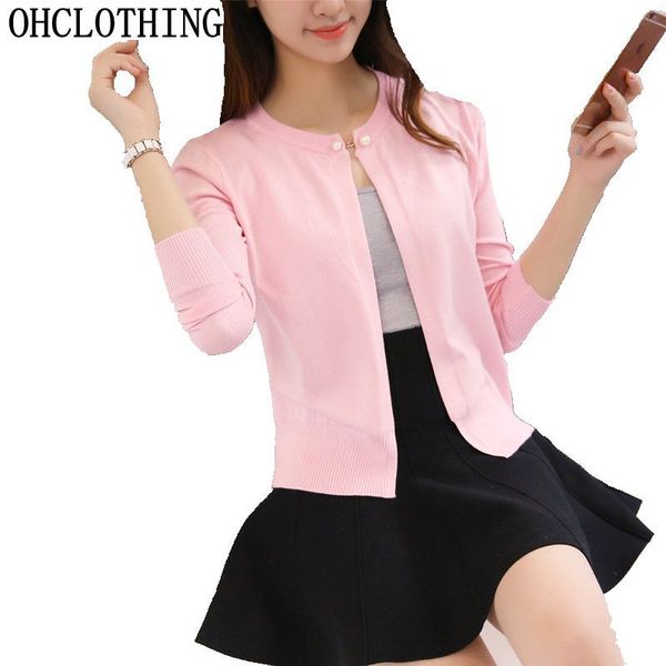 

ohclothing knitted cardigan women spring autumn long sleeve women sweater cardigan female single button pull femme cx200801, White;black