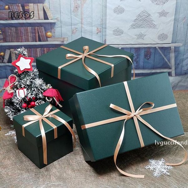 

simple large wedding party christmas and new year celebration party pure silk with bow pajamas toy and cardboard gift box b142d