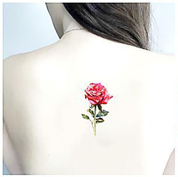 

52pcs Rose Flower pattern Tattoo stickers Waterproof 52 Designs Paste Quick drying Covering scar body painting Fake Sticker