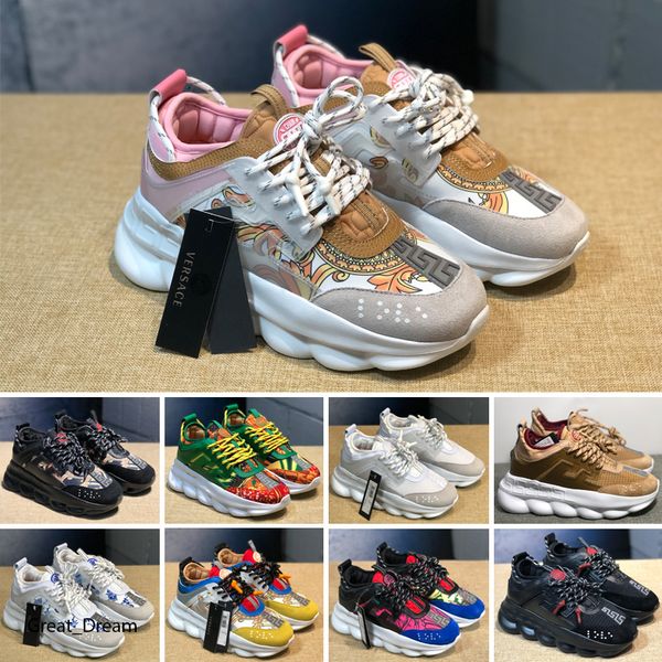 

new men's casual fashion raising chain sneakers comfort shoes women's platform creeper women's casual flats tennis xshfbcl