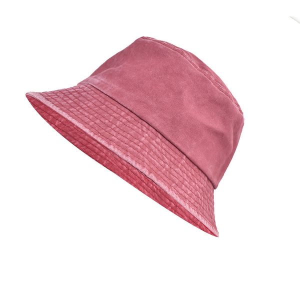 

solid color washed cowboy fisherman's hat ladies outdoor sun hat four seasons section lovers fashion all-around bucket hat, Blue;gray