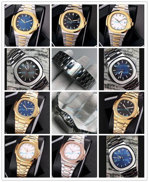 

18 style wristwatches 5711 silver strap super luminous stainless 3atm waterproof asia 2813 movement mechanical automatic mens luxury watches, Slivery;brown