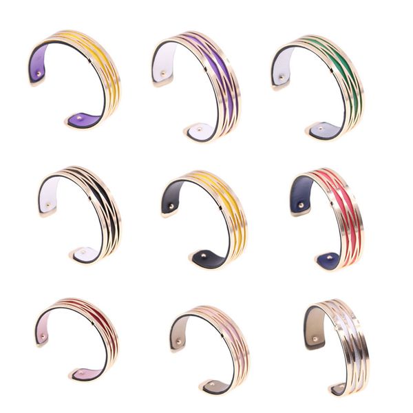 

15mm interchangeable bracelet with gold color geometric shaped reversible interchangeable bracelet femme bijoux 2020, Black