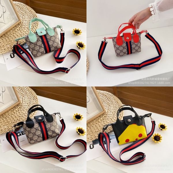 

children's baby cat bag faux fur leather handbag girls wallet cartoon cat coin purses kids shoulder bags toddler small bags #40#261, Black