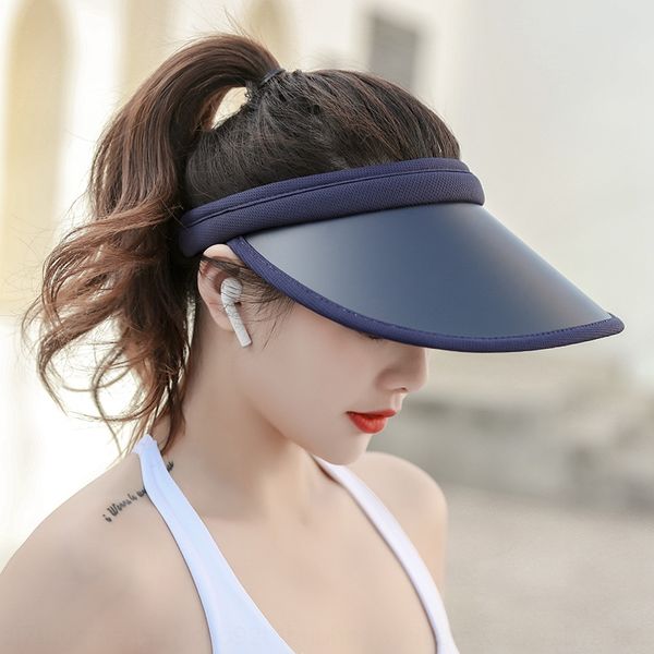 

bicycle bicycle female sun hat uv-proof face-covering travel all-match cycling empty korean fashion sun hat, Blue;gray